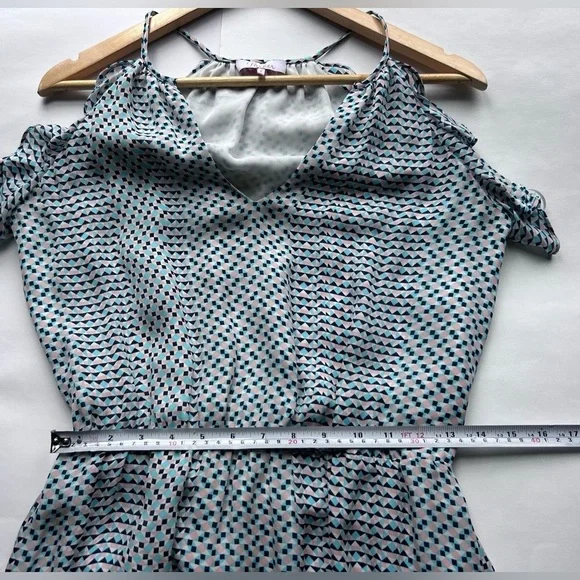 Anthropologie Parker silk ruffle print dress flowy size small high low - Picture 8 of 9